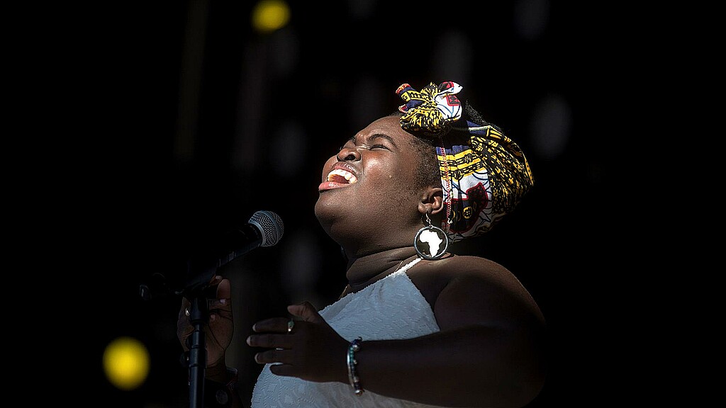 Imagen de archivo de la cantante cubana Dayme Arocena